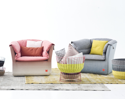 Coat armchair for Moroso by Sebastian Herkner 